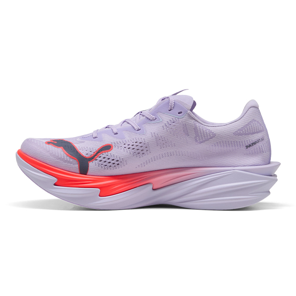 Puma Men's Deviate Nitro Elite 4 - BlackToe Running#colour_light-lavender-ultra-red-inky