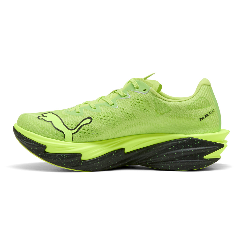 Puma Men's Deviate Nitro Elite 4 - BlackToe Running#colour_sunny-lime-puma-black