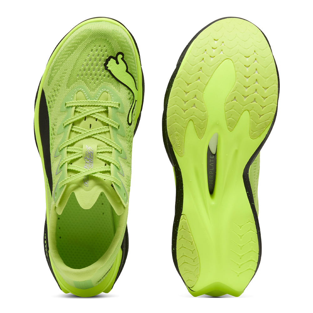 Puma Men's Deviate Nitro Elite 4 - BlackToe Running#colour_sunny-lime-puma-black