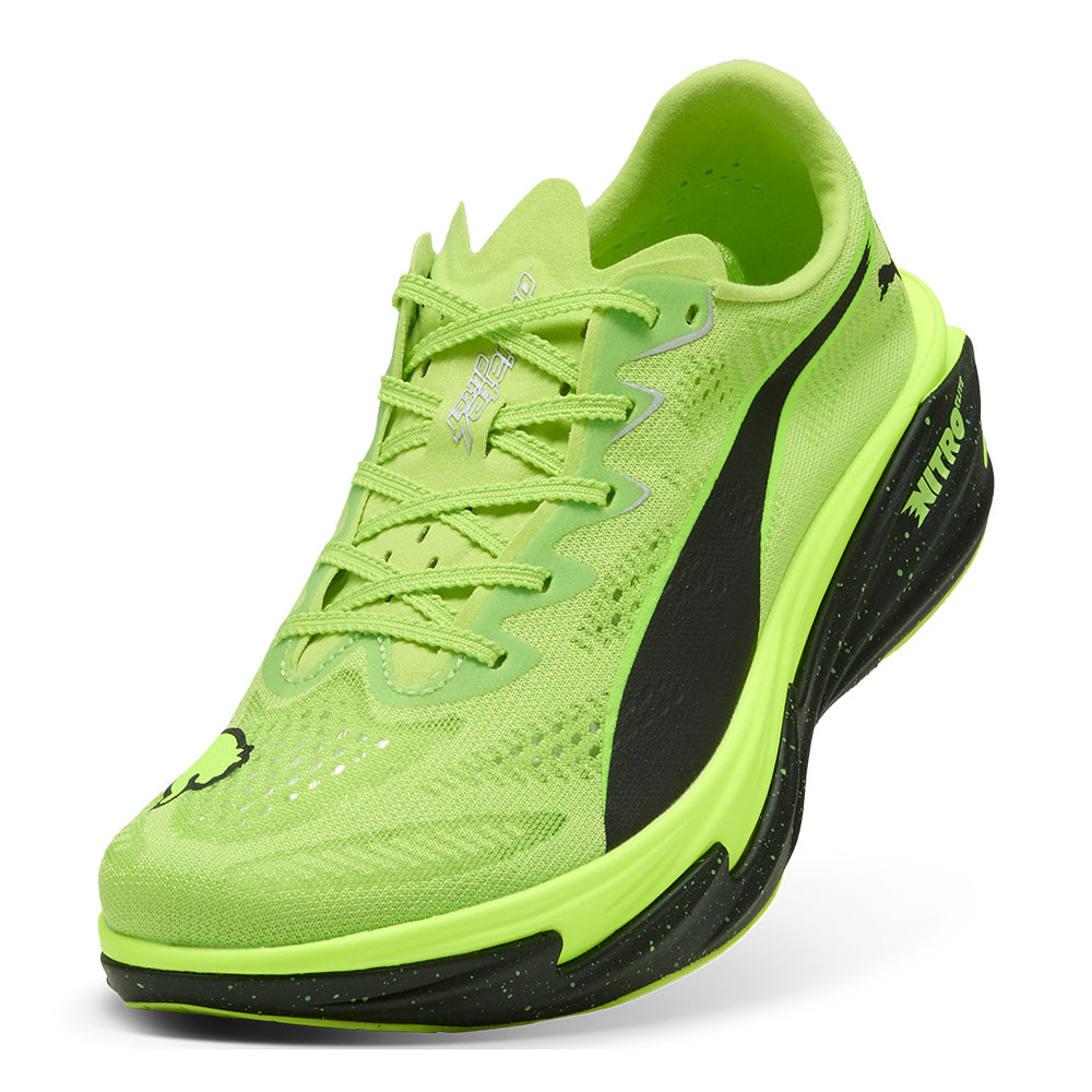 Puma Men's Deviate Nitro Elite 4 - BlackToe Running#colour_sunny-lime-puma-black