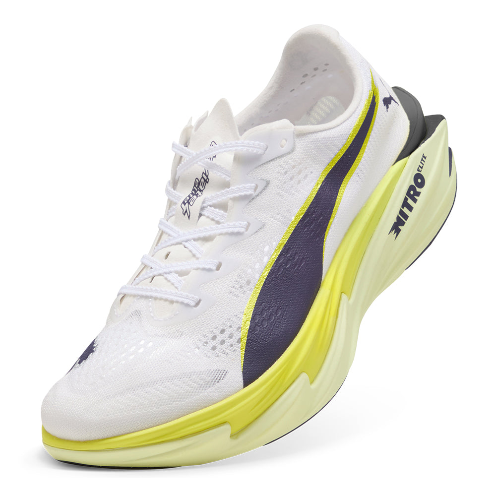Puma Women's Deviate Nitro Elite 4 - BlackToe Running#colour_white-apple-spritz-lux-lime