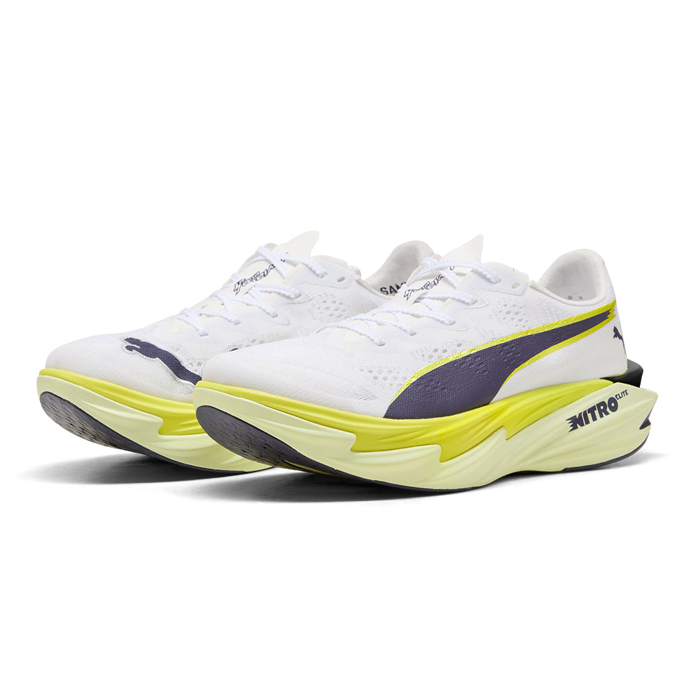 Puma Women's Deviate Nitro Elite 4 - BlackToe Running#colour_white-apple-spritz-lux-lime