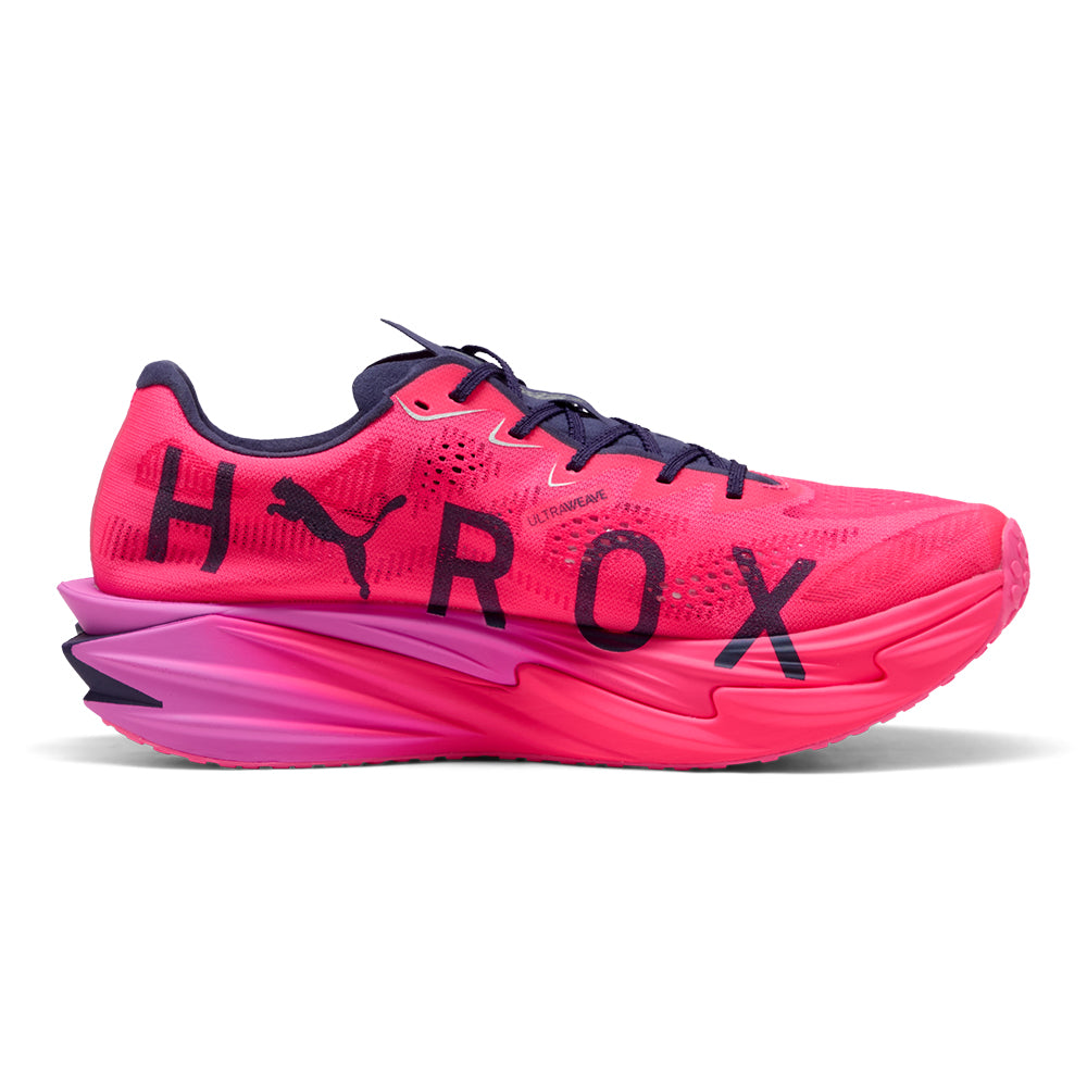 Puma Men's HYROX Deviate Nitro Elite 4 - BlackToe Running#colour_pure-pink-electric-orchid-deep-plum