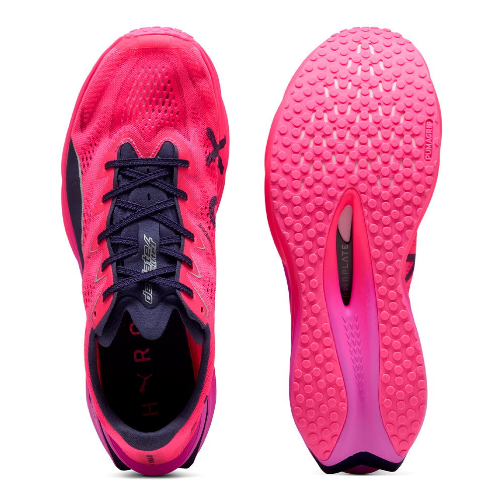 Puma Men's HYROX Deviate Nitro Elite 4 - BlackToe Running#colour_pure-pink-electric-orchid-deep-plum