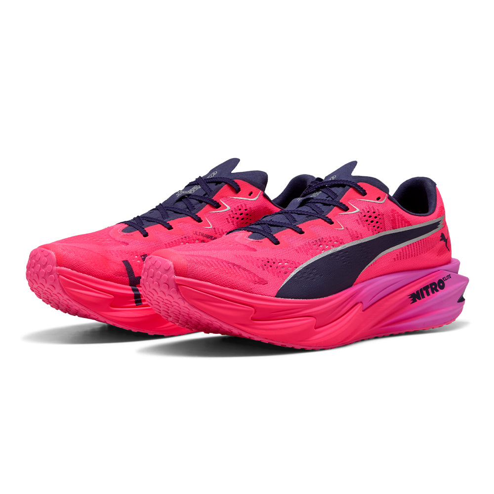 Puma Men's HYROX Deviate Nitro Elite 4 - BlackToe Running#colour_pure-pink-electric-orchid-deep-plum