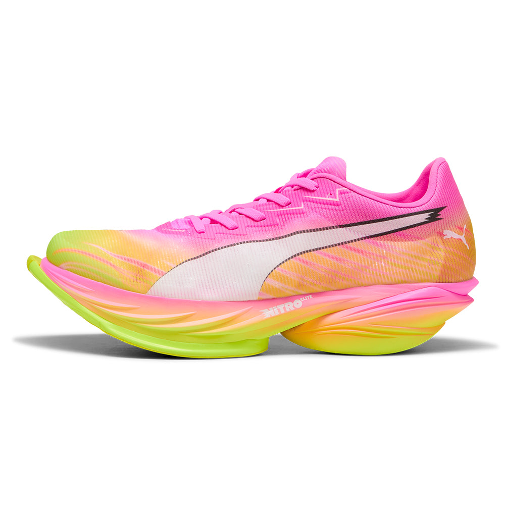 Puma Men's Fast-R Nitro Elite 3 Showtime - BlackToe Running#colour_poison-pink-puma-white