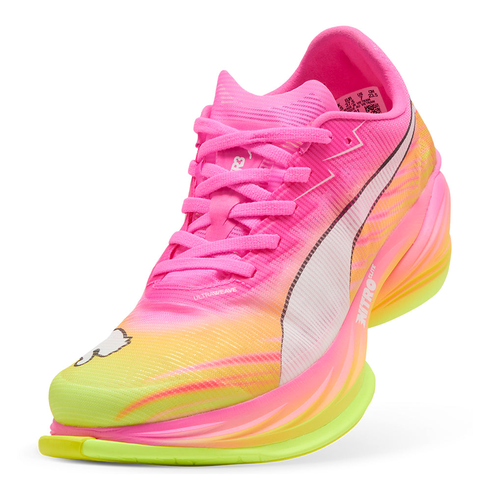 Puma Women's Fast-R Nitro Elite 3 Showtime - BlackToe Running#colour_poison-pink-puma-white