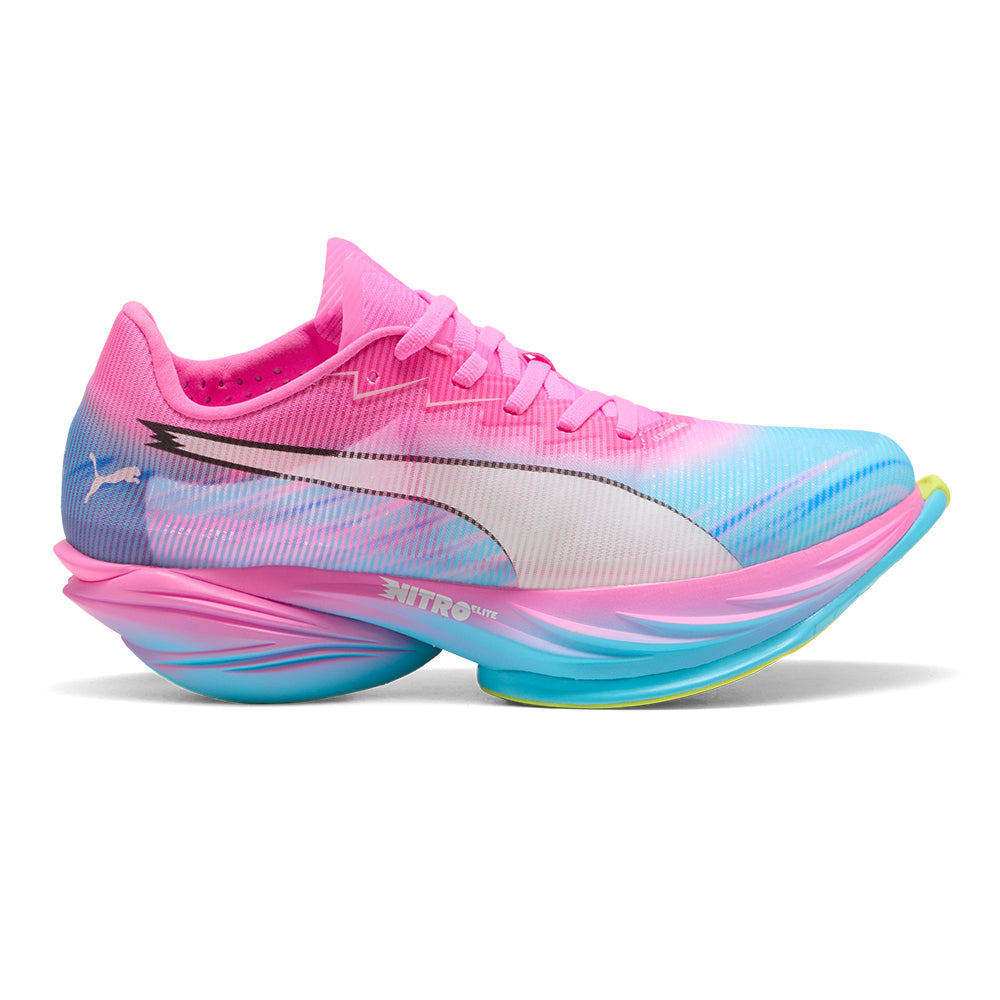 Puma Women's Fast-R Nitro Elite 3 Showtime - BlackToe Running#colour_poison-pink-puma-white