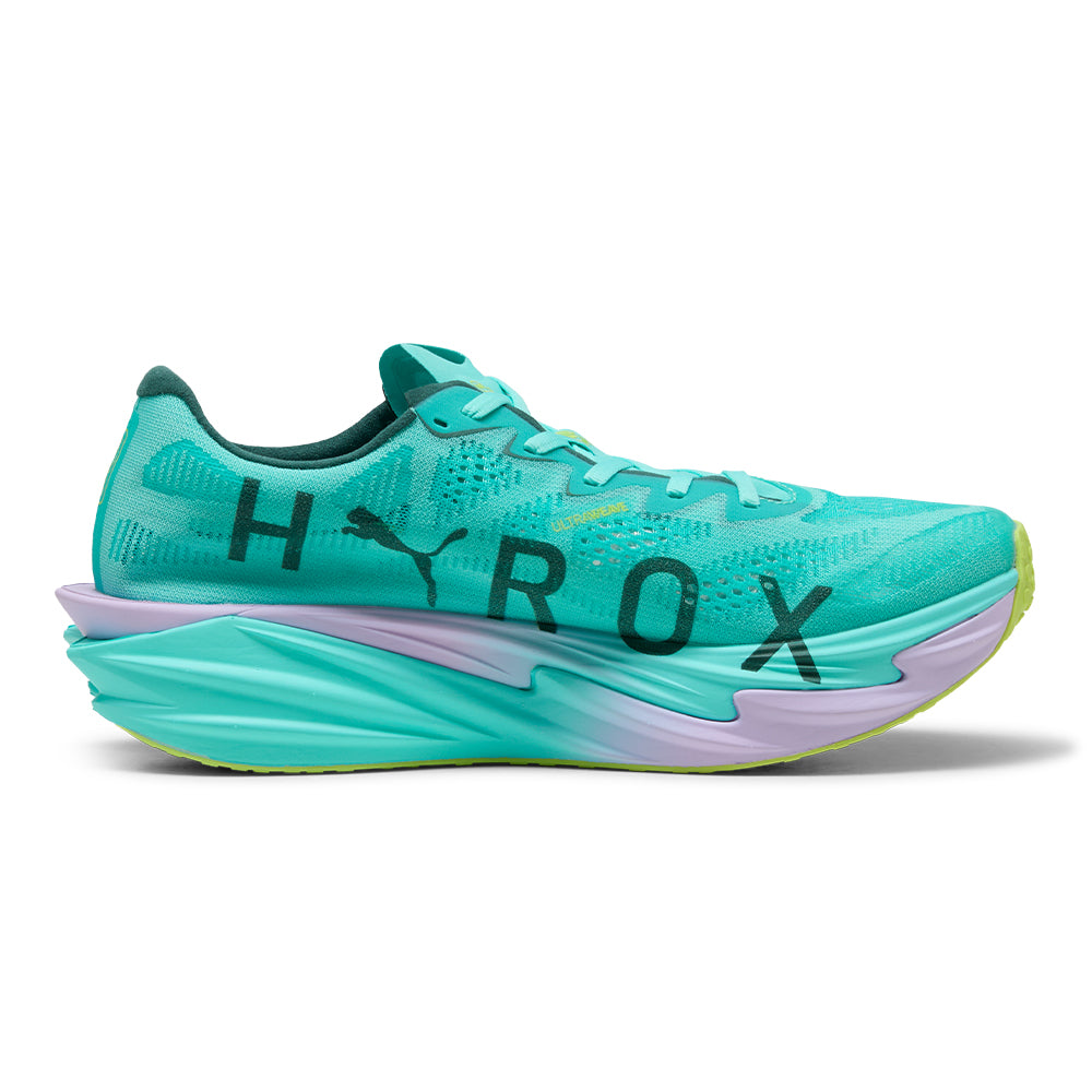 Puma Men's HYROX Deviate Nitro Elite 4 - BlackToe Running#colour_intense-mint-light-lavender