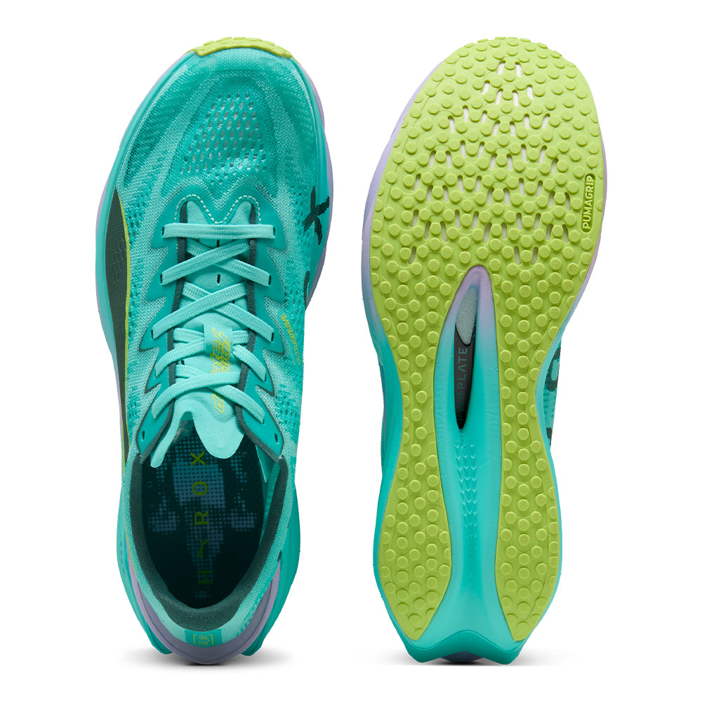 Puma Men's HYROX Deviate Nitro Elite 4 - BlackToe Running#colour_intense-mint-light-lavender