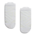 On Women's Performance Ultralight Cushion Tab Socks - BlackToe Running#colour_white-ivory