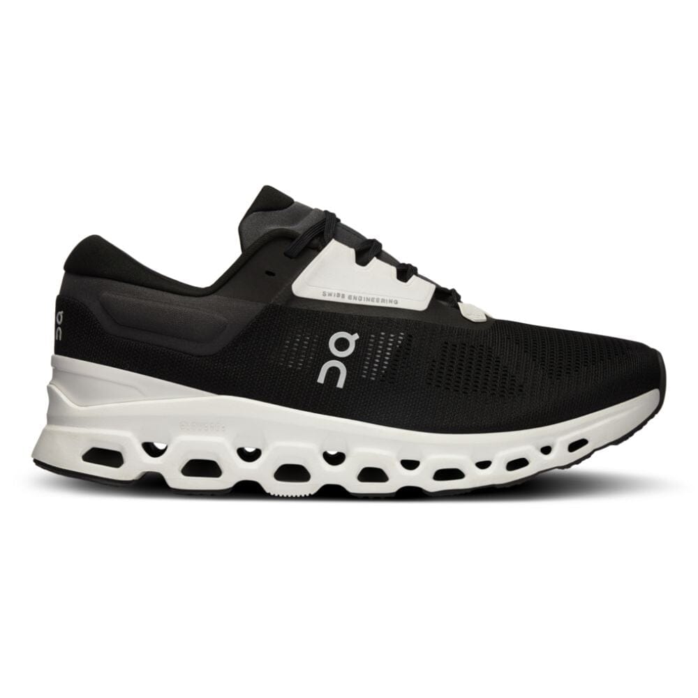 On Running Men's Cloudstratus 3 Men's Shoes - BlackToe Running#colour_black-frost