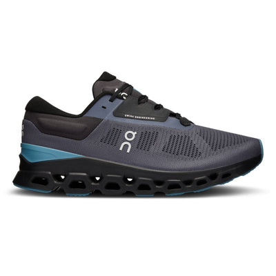 On Running Men's Cloudstratus 3 Men's Shoes - BlackToe Running#colour_metal-wisteria