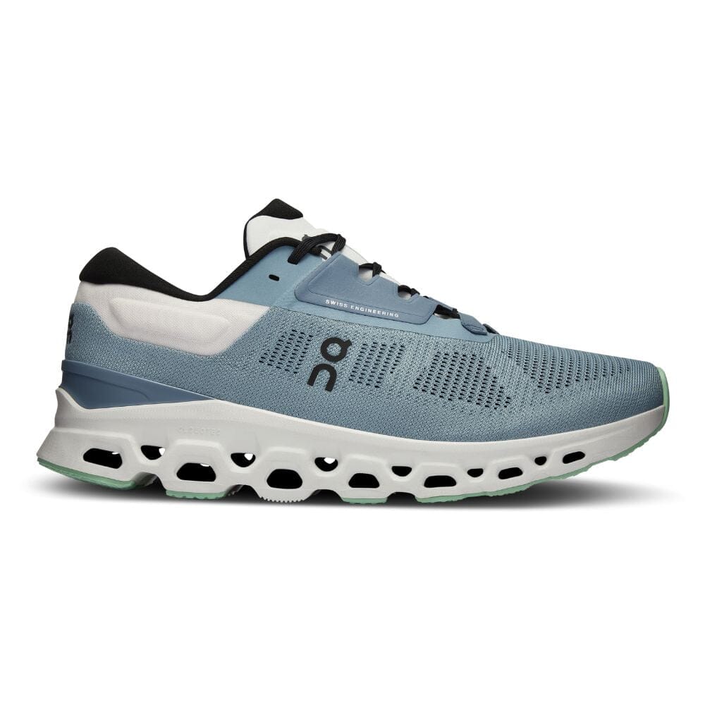 On Running Men's Cloudstratus 3 Men's Shoes - BlackToe Running#colour_wash-metal