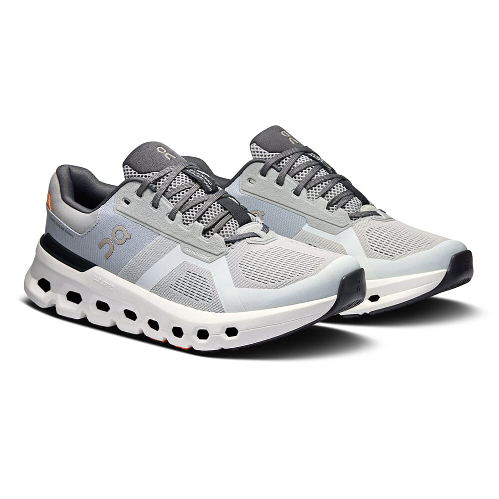 On Men's Cloudrunner 2 - BlackToe Running#colour_wolf-ivory