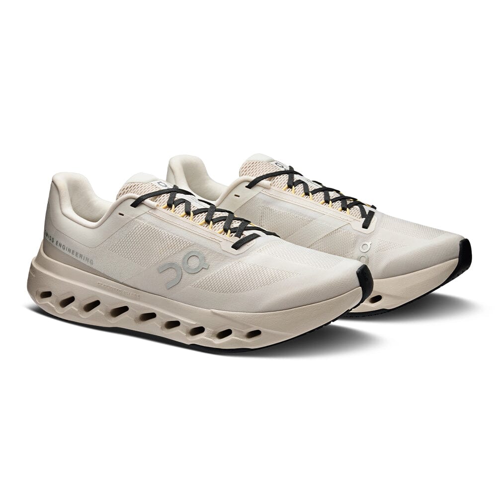On Men's Cloudsurfer Next - BlackToe Running#colour_ivory-silver