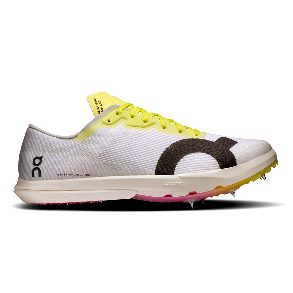 On Men's Cloudspike Amplius 2 - BlackToe Running#colour_white-raspberry