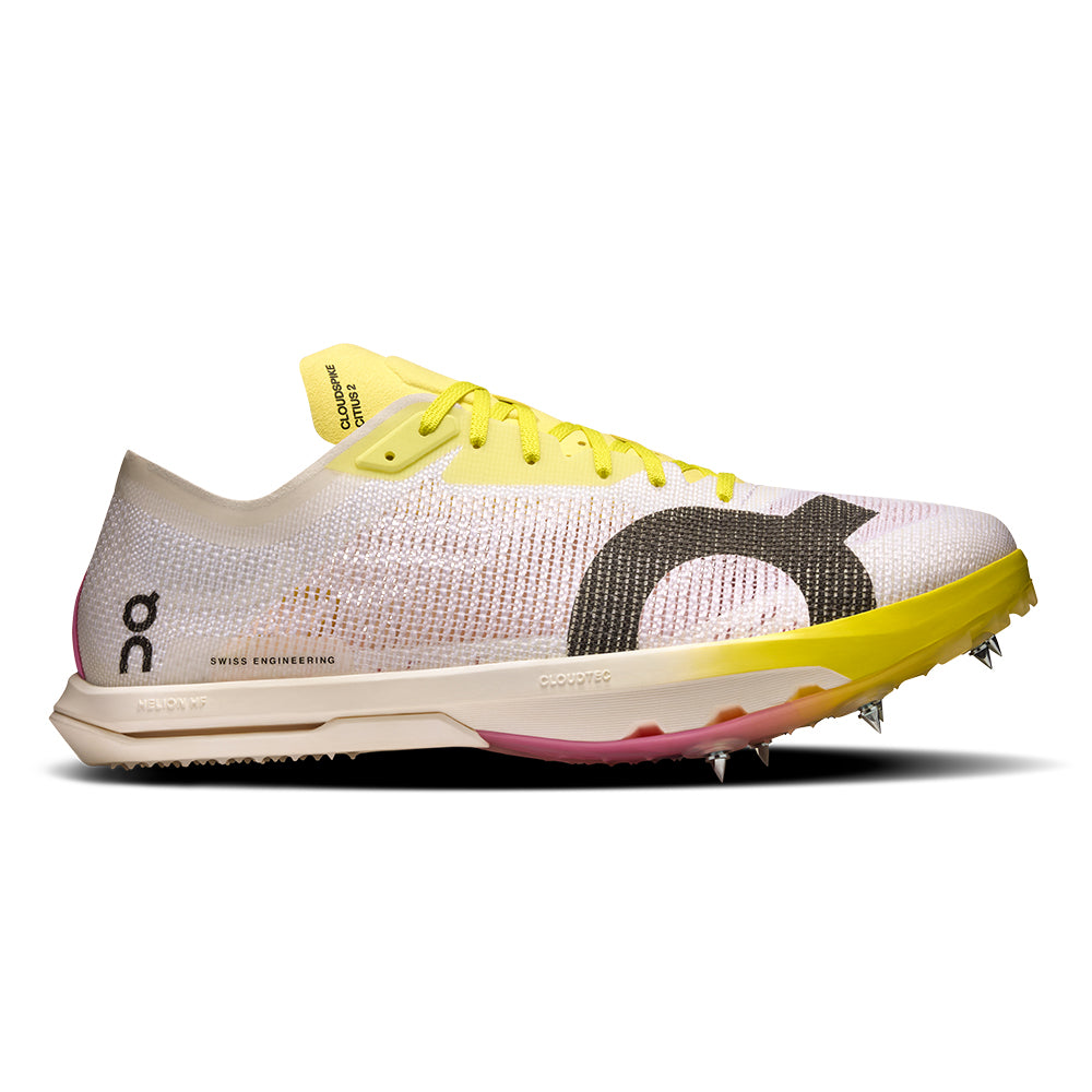 On Men's Cloudspike Citius 2 - BlackToe Running#colour_white-raspberry