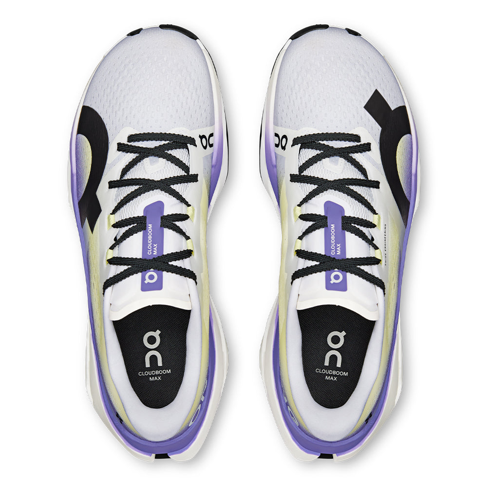 On Men's Cloudboom Max - BlackToe Running#colour_white-juniper
