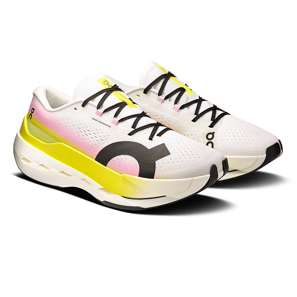 On Men's Cloudboom Max - BlackToe Running#colour_lime-raspberry
