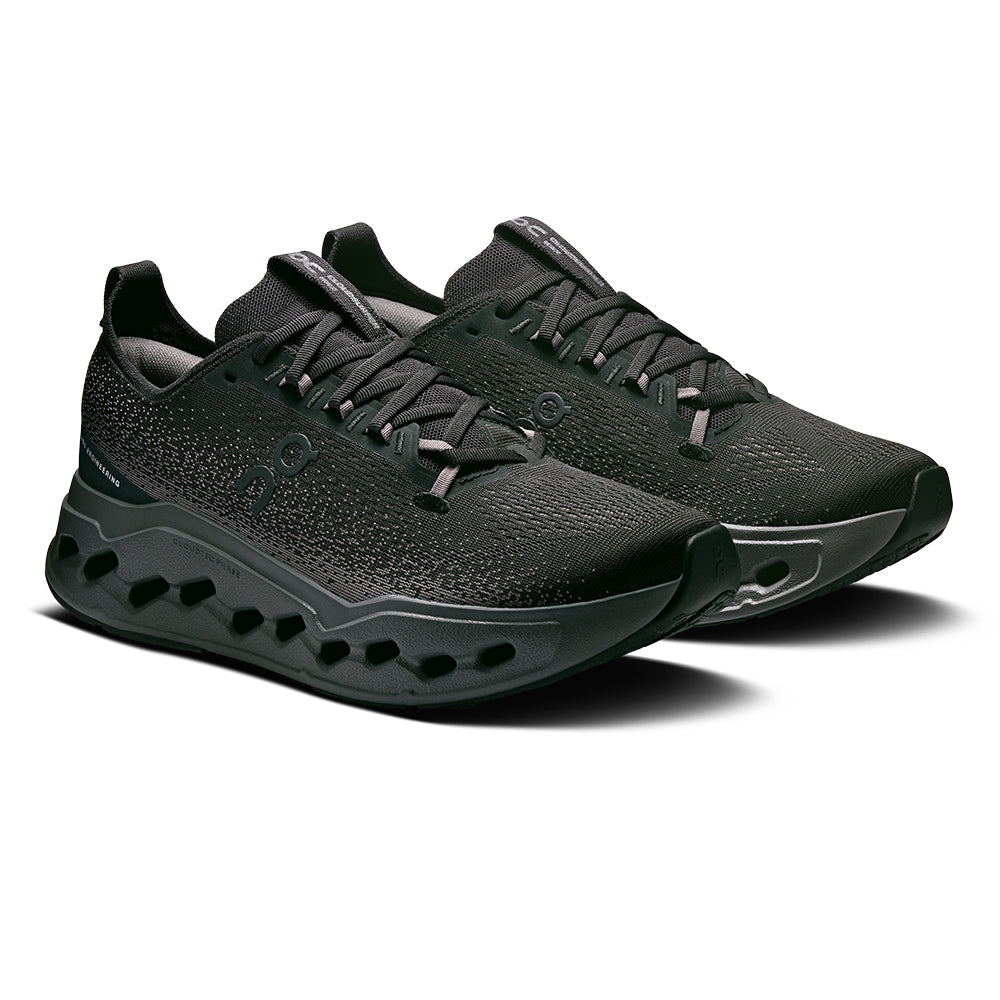 On Men's Cloudsurfer Max - BlackToe Running#colour_black-eclipse