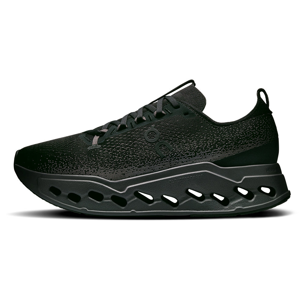 On Men's Cloudsurfer Max - BlackToe Running#colour_black-eclipse