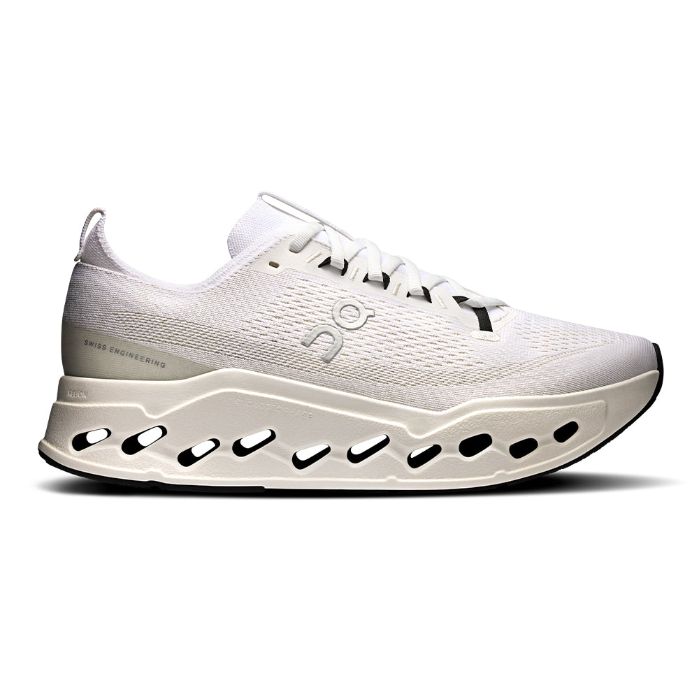 On Men's Cloudsurfer Max - BlackToe Running#colour_white-white