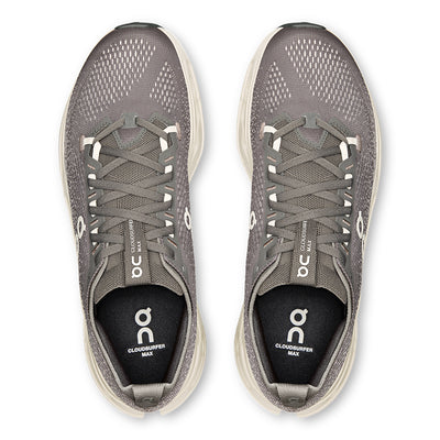 On Men's Cloudsurfer Max - BlackToe Running#colour_asphalt-ice