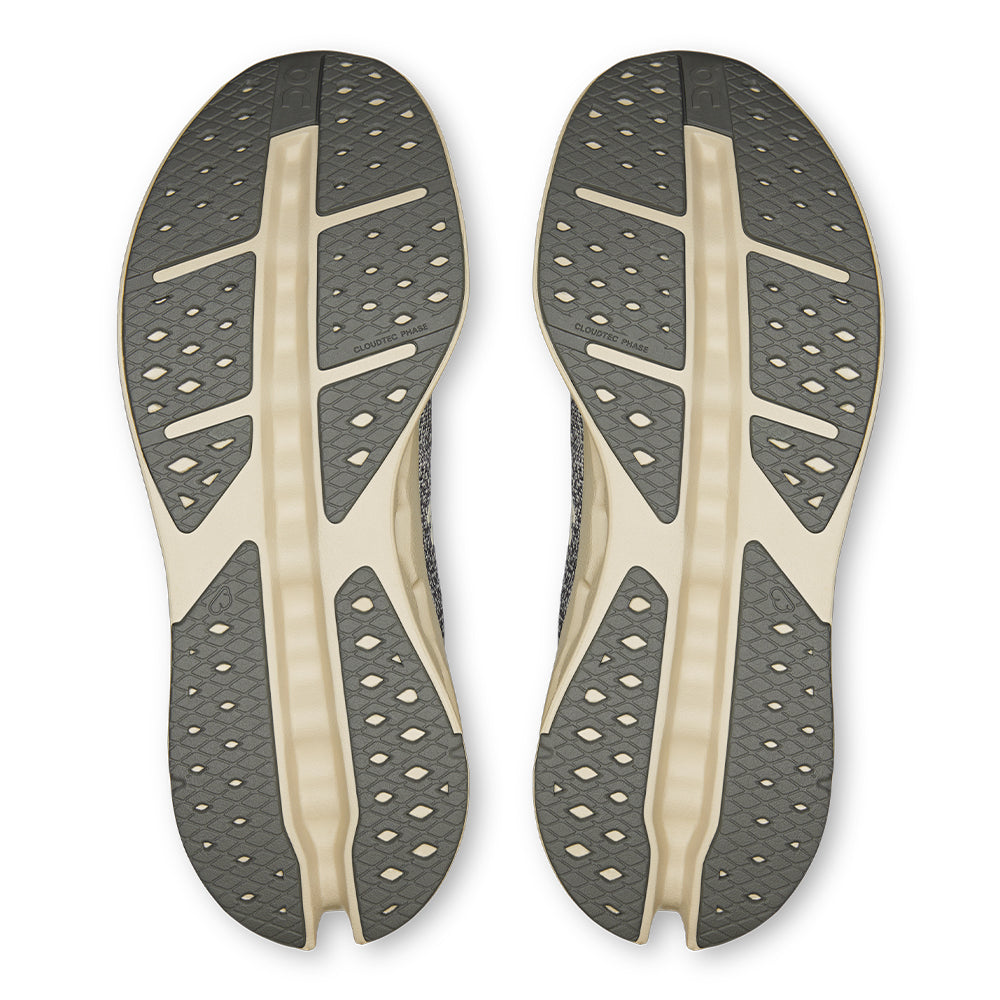 On Men's Cloudsurfer Max - BlackToe Running#colour_asphalt-ice