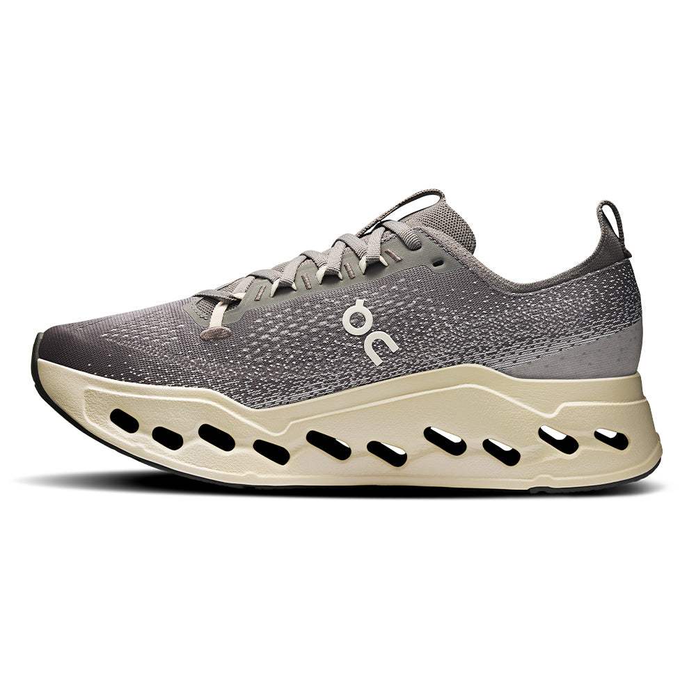 On Men's Cloudsurfer Max - BlackToe Running#colour_asphalt-ice