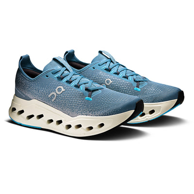 On Men's Cloudsurfer Max - BlackToe Running#colour_dust-ivory