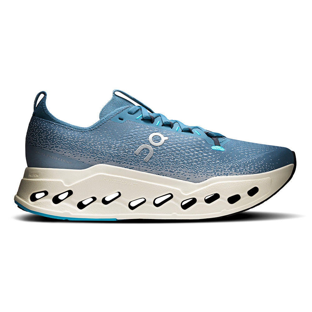 On Men's Cloudsurfer Max - BlackToe Running#colour_dust-ivory