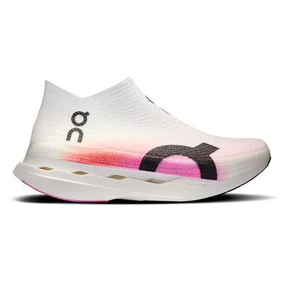 On Cloudboom Strike LS - BlackToe Running#colour_white-raspberry