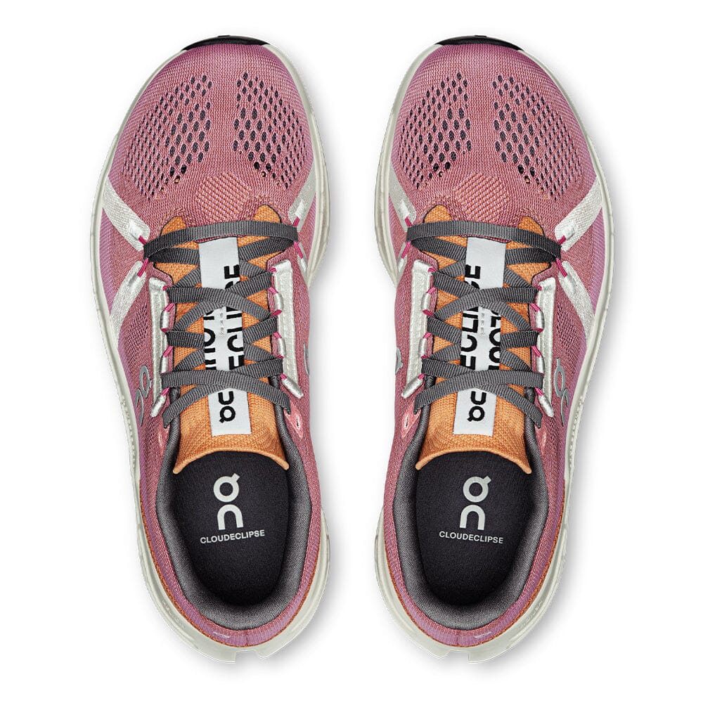 On Women's Cloudeclipse - BlackToe Running#colour_tangerine-ivory