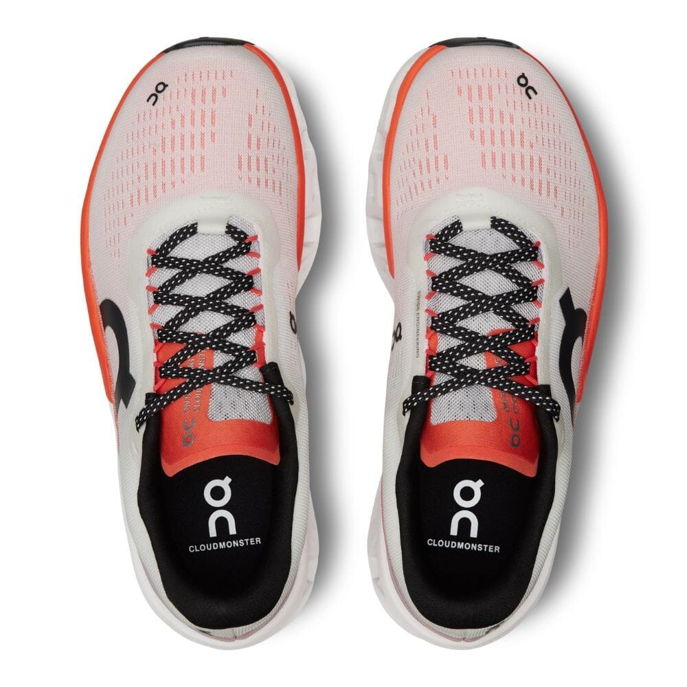 On Women's Cloudmonster 2 - BlackToe Running#colour_white-flame