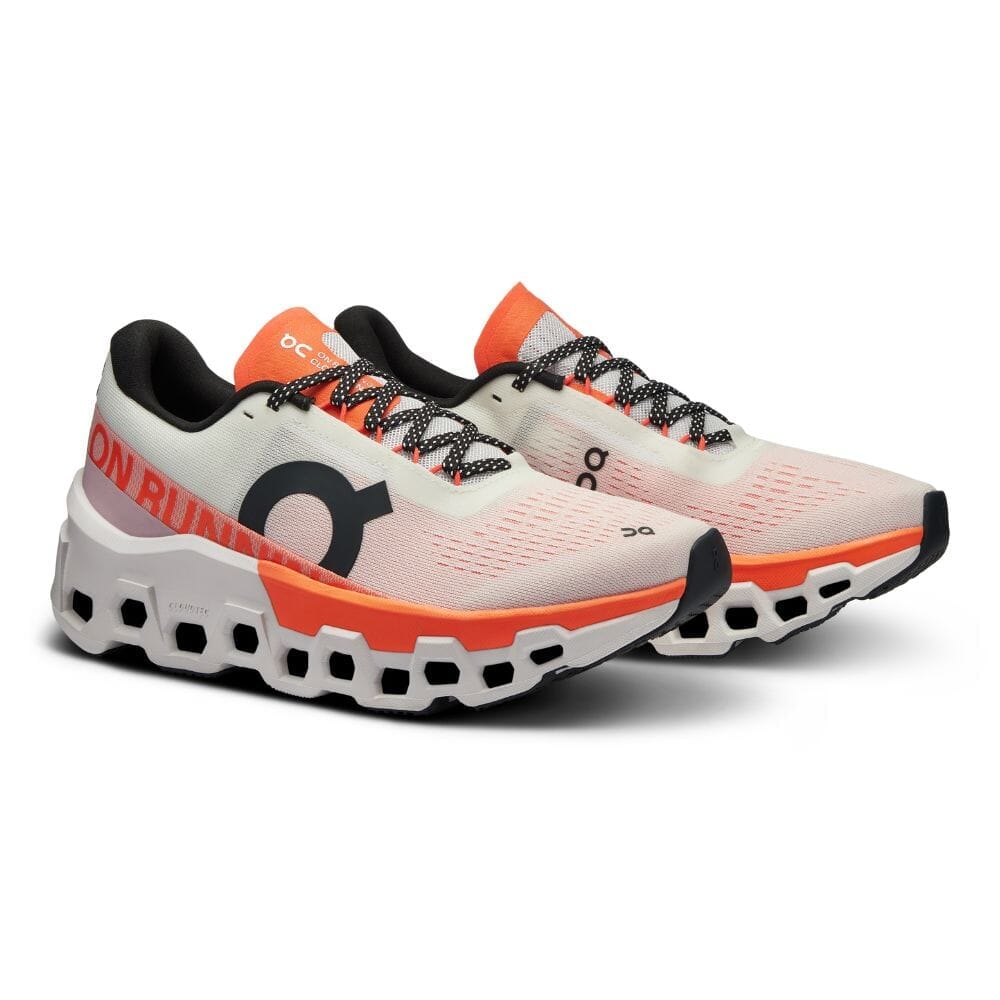 On Women's Cloudmonster 2 - BlackToe Running#colour_white-flame