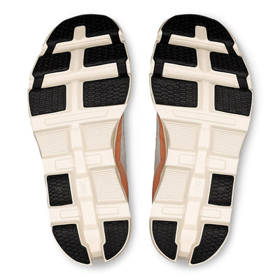 On Women's Cloudmonster 2 - BlackToe Running#colour_ivory-tangerine