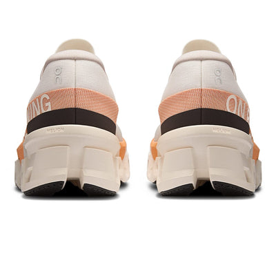 On Women's Cloudmonster 2 - BlackToe Running#colour_ivory-tangerine