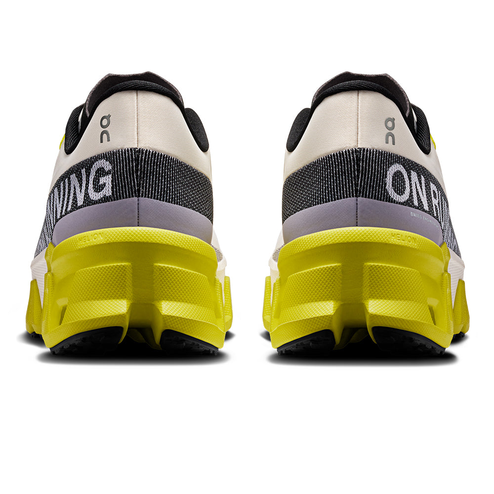 On Women's Cloudmonster Hyper - BlackToe Running#colour_dew-lime