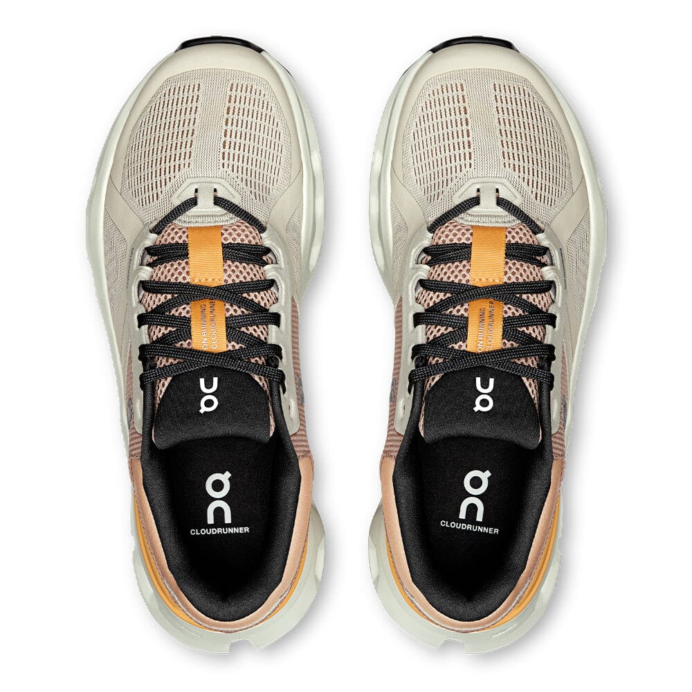 On Women's Cloudrunner 2 - BlackToe Running#colour_pearl-tangerine