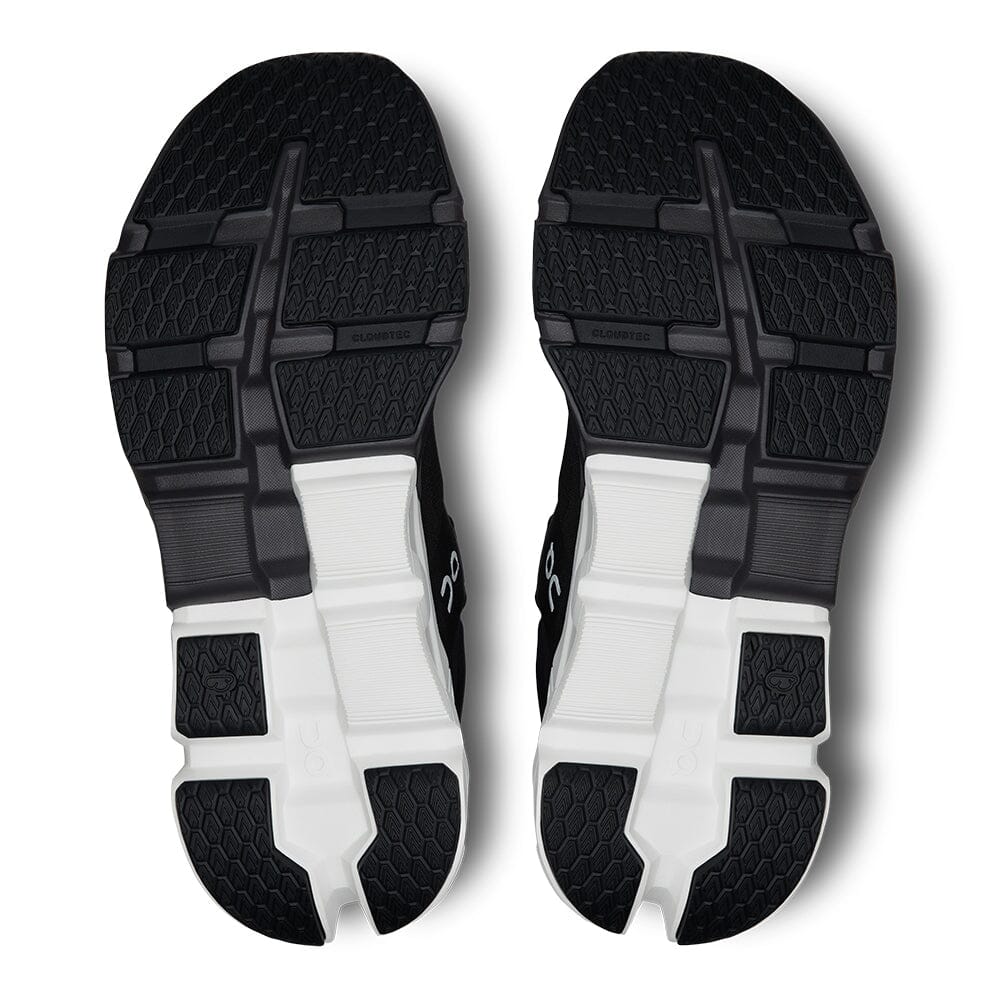 On Women's Cloudflyer 5 - BlackToe Running#colour_black-white