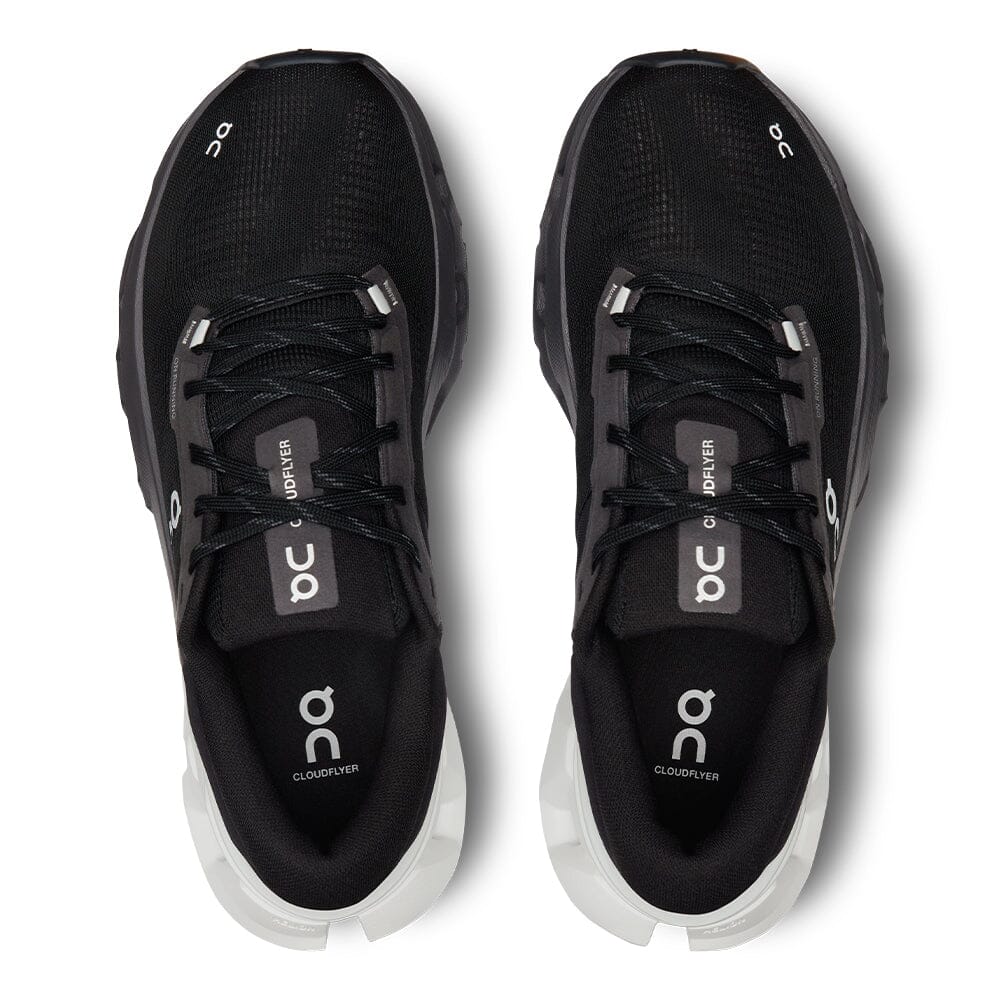 On Women's Cloudflyer 5 - BlackToe Running#colour_black-white