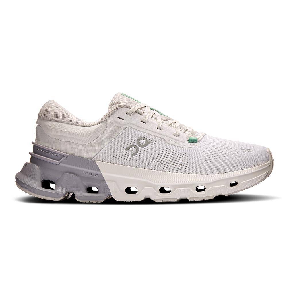 On Women's Cloudflyer 5 - BlackToe Running#colour_white-lilac