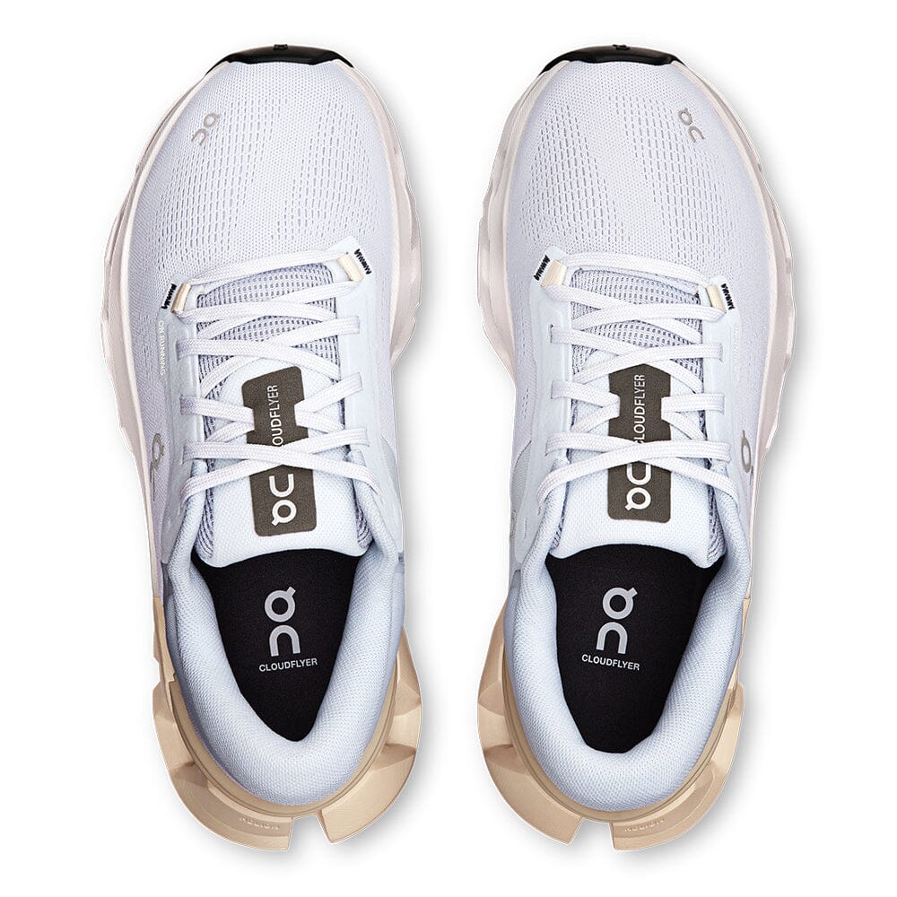 On Women's Cloudflyer 5 - BlackToe Running#colour_arctic-cream
