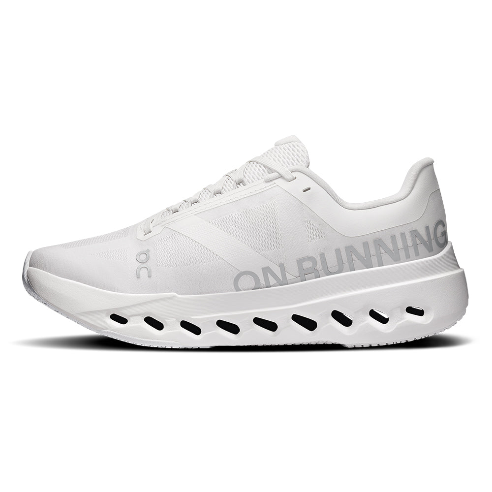 On Women's Cloudsurfer Next - BlackToe Running#colour_white-white
