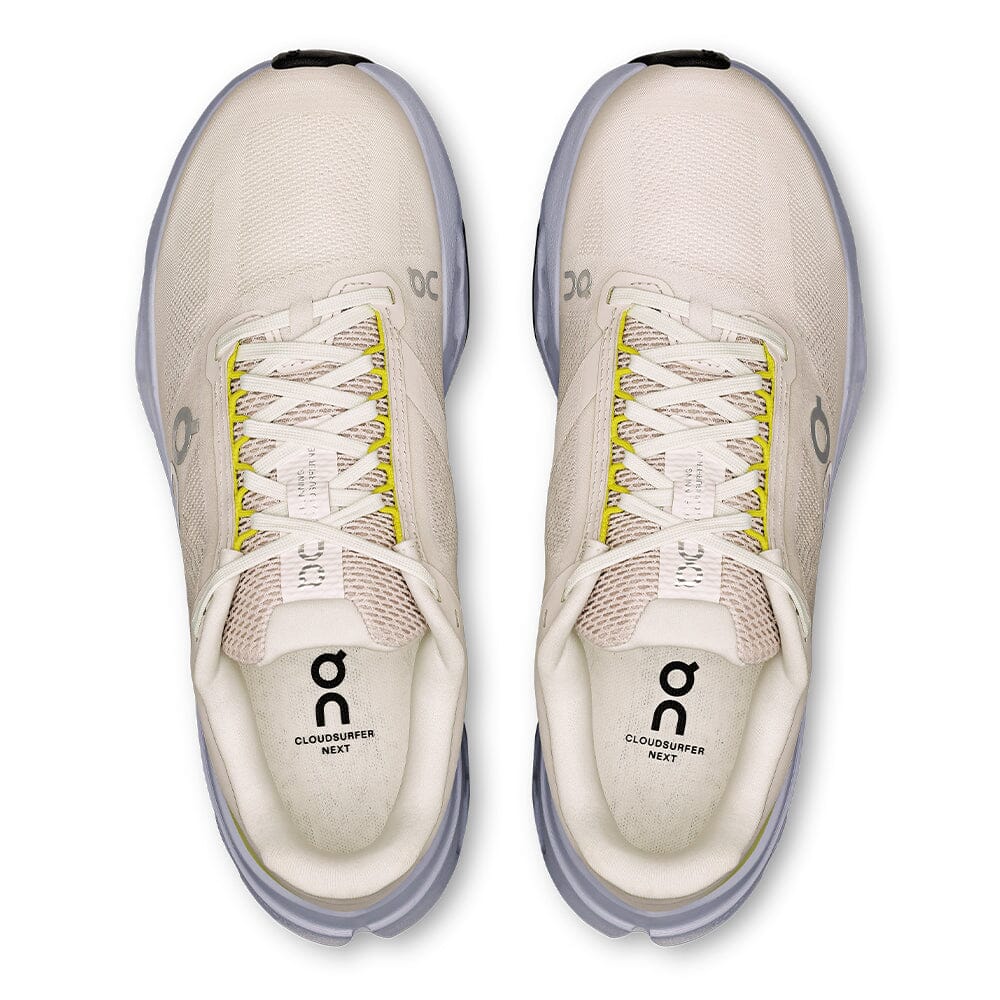 On Women's Cloudsurfer Next - BlackToe Running#colour_ivory-nimbus