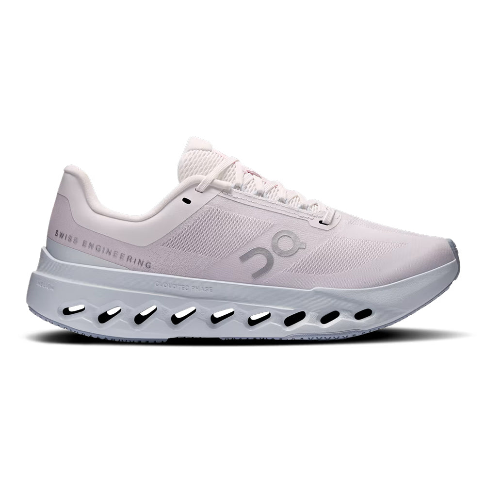 On Women's Cloudsurfer Next - BlackToe Running#colour_peony-heather