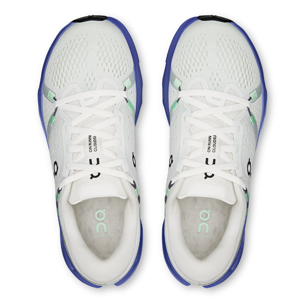 On Women's Cloudsurfer 2 - BlackToe Running#colour_ivory-sailor