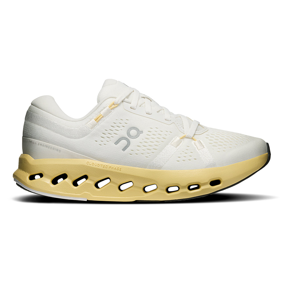 On Women's Cloudsurfer 2 - BlackToe Running#colour_ivory-dijon