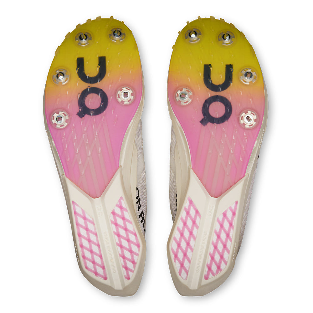 On Women's Cloudspike Amplius 2 - BlackToe Running#colour_white-raspberry